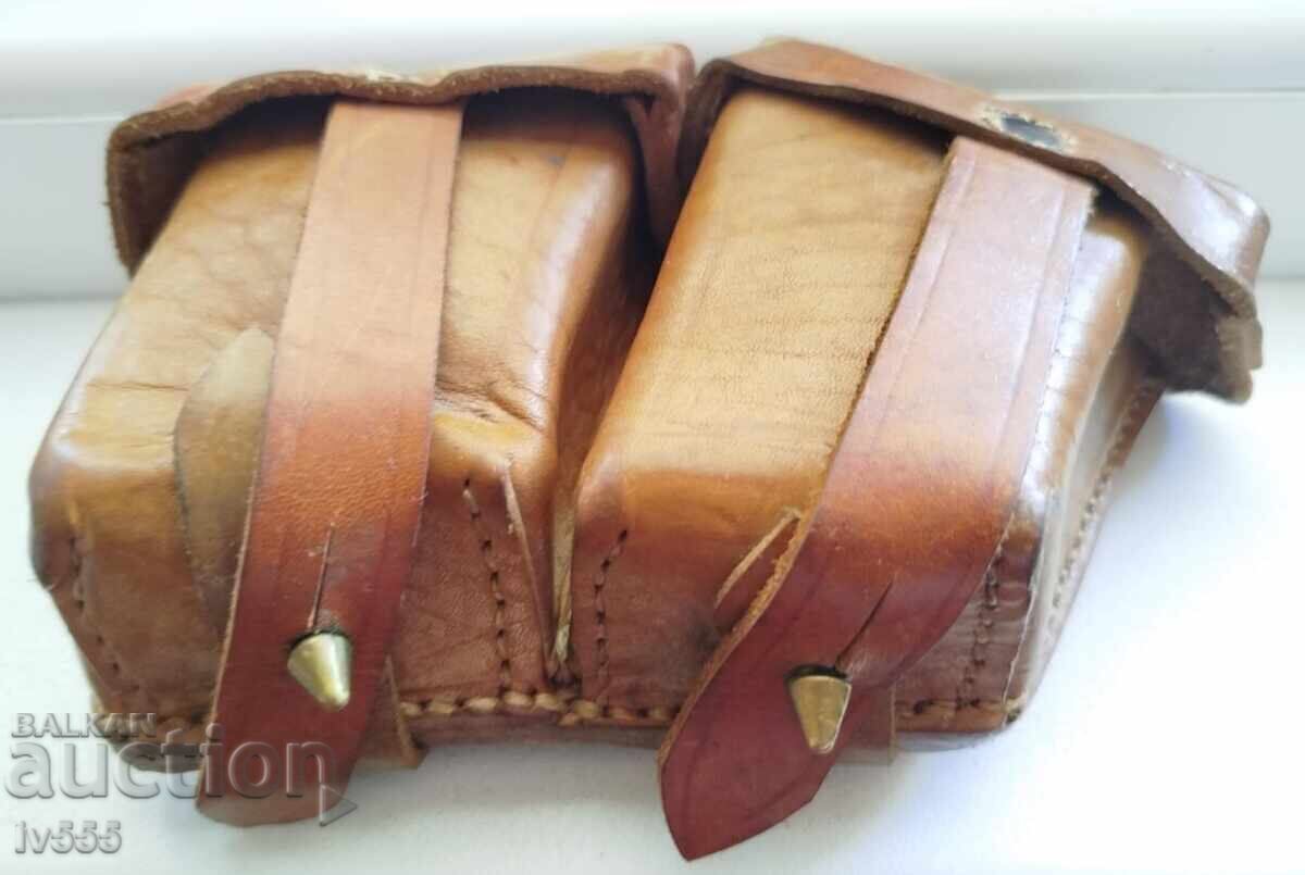 FOR SALE: OLD LEATHER ROYAL MILITARY AMMO BELT - M95 with price € 30.00 | 58.67 BGN