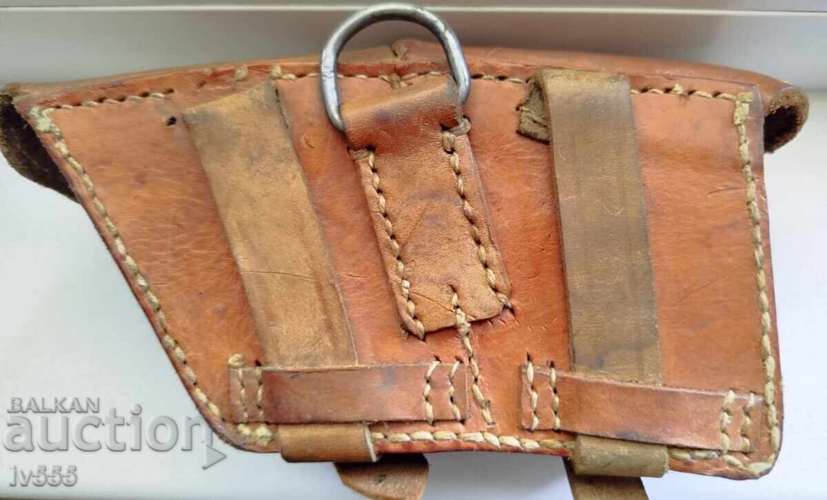 ΠΩΛΩ ΠΑΛΙΑ ΔΕΡΜΑΤΙΝΗ ΒΑΣΙΛΙΚΗ ΣΤΡΑΤΙΩΤΙΚΗ ΘΗΚΗ ΓΙΑ ΣΦΑΙΡΕΣ - Μ95