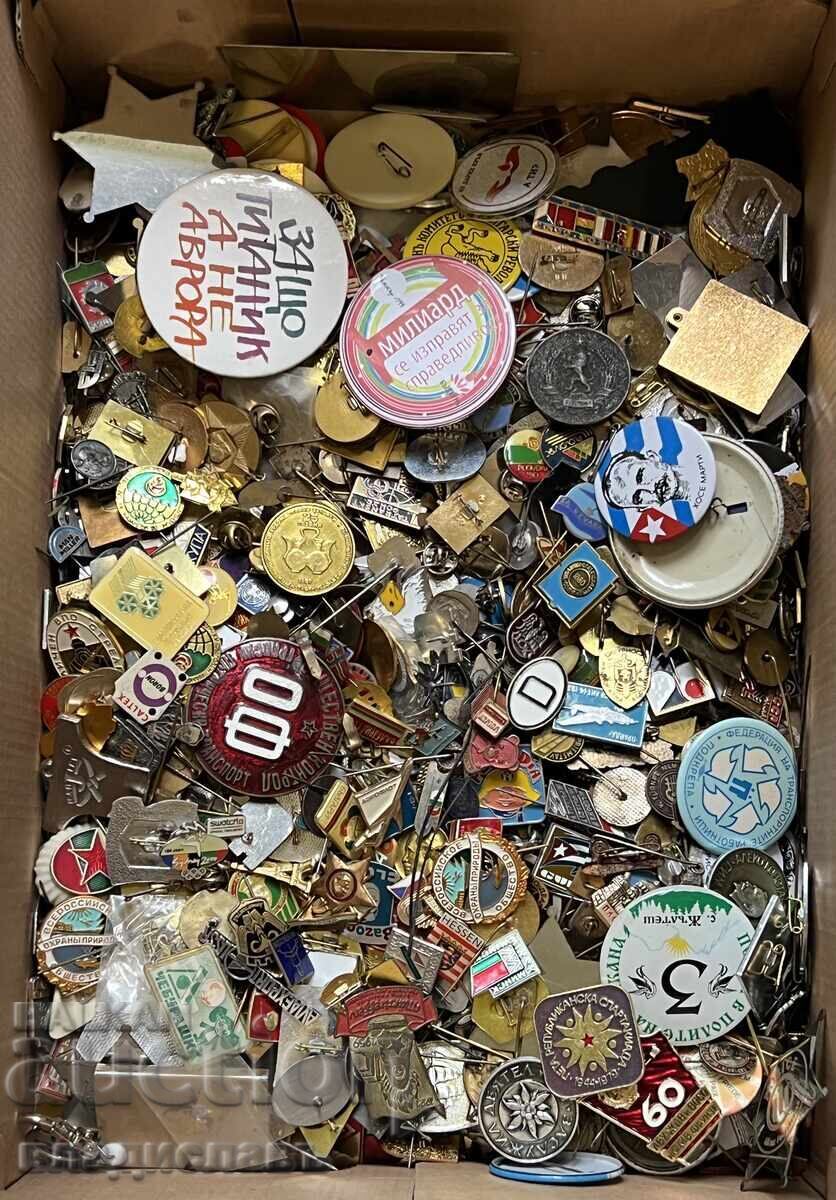 Large lot of 1100 badges and medals from Bulgaria and abroad! - 5 Large lot of 1100 badges and medals from Bulgaria and abroad! - 5