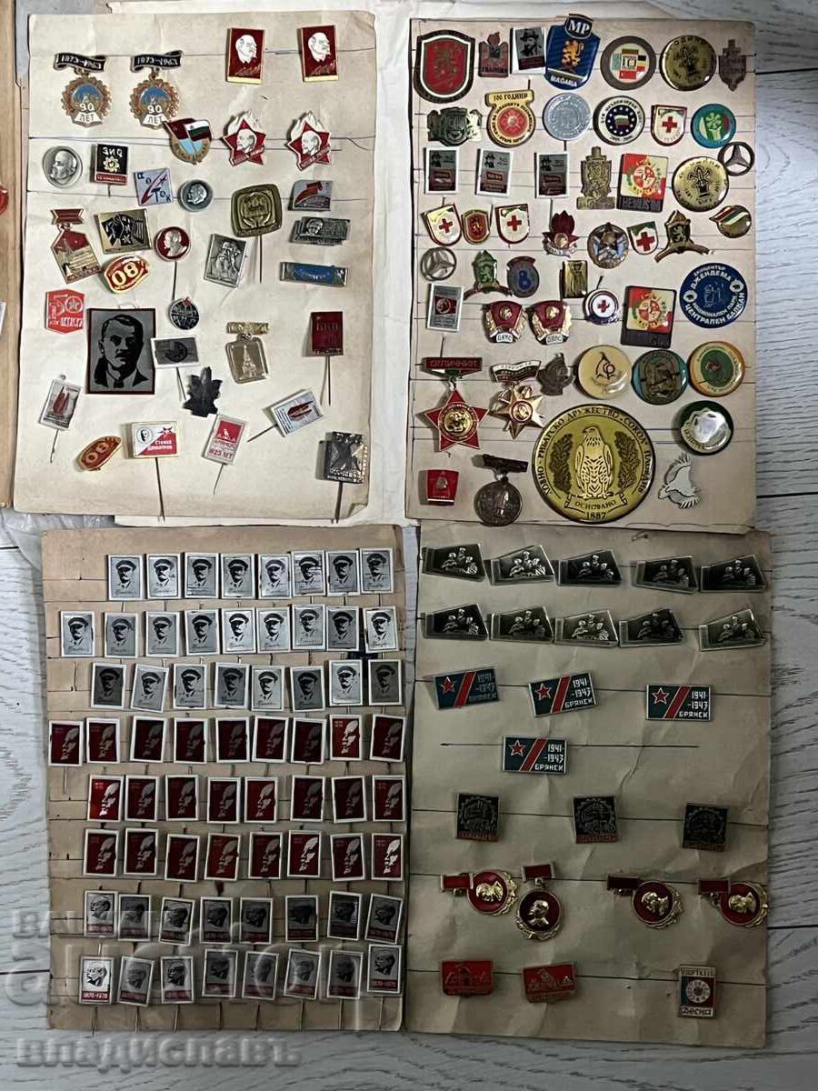 Large lot of 1100 badges and medals from Bulgaria and abroad! Large lot of 1100 badges and medals from Bulgaria and abroad!