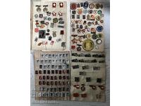 Large lot of 1100 badges and medals from Bulgaria and abroad!
