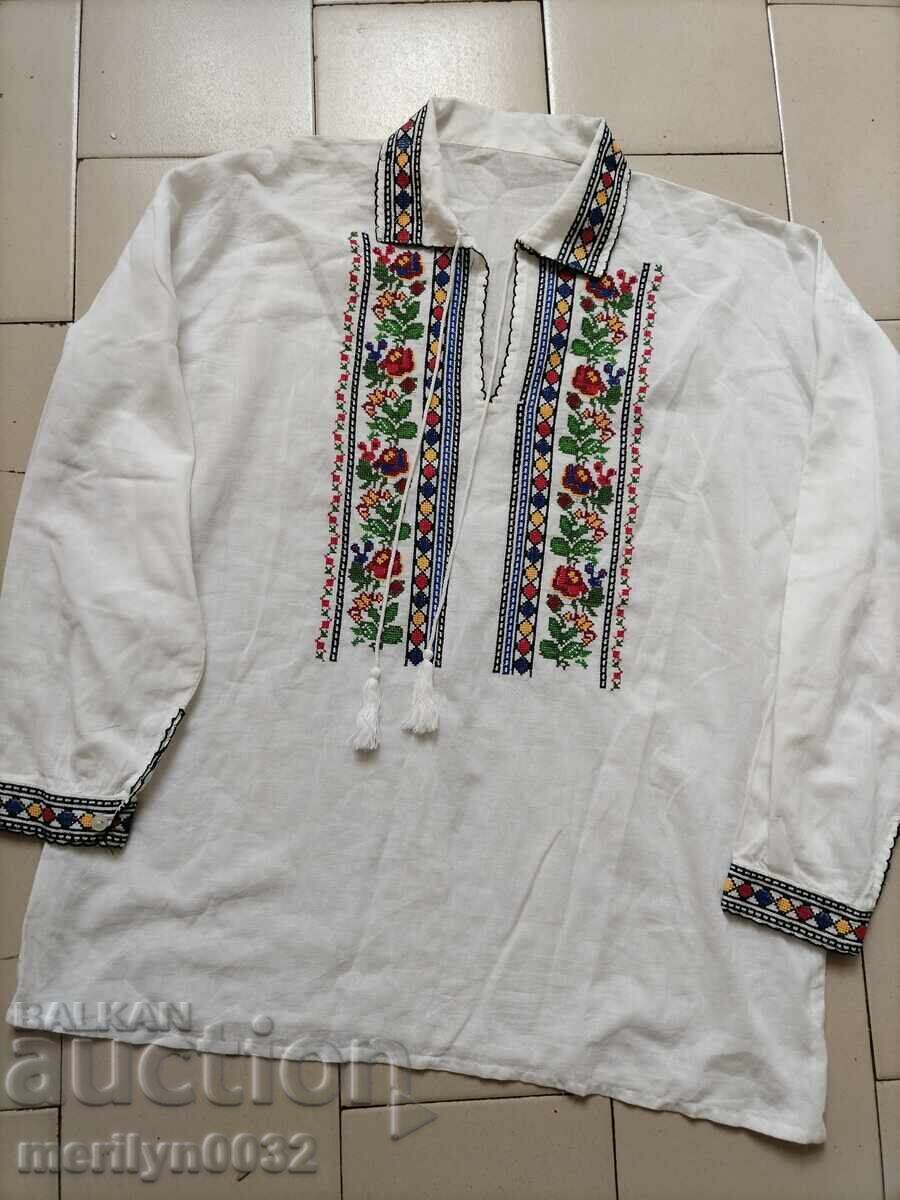 Men's Shirt Bulgarian Embroidery Folk Costume Embroidery
