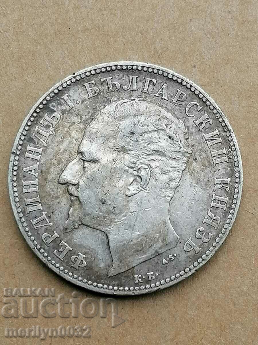 Монета 2 лева 1894 год Княжество България сребро с цена 205.00 лв. | € 104.81