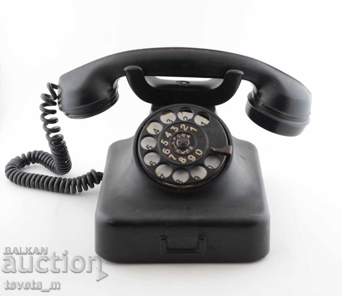 Telefon de telefon din bachelită, telefon din Regatul Bulgariei