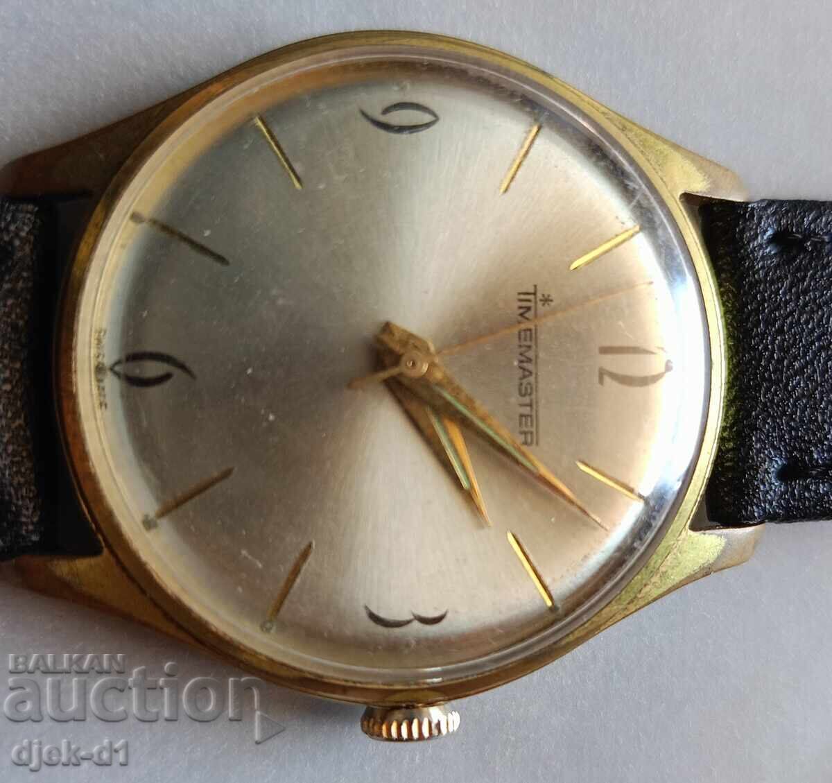 "TIMEMASTER"-Ελβετία, επιχρυσωμένο, μηχανικό "TIMEMASTER"-Ελβετία, επιχρυσωμένο, μηχανικό