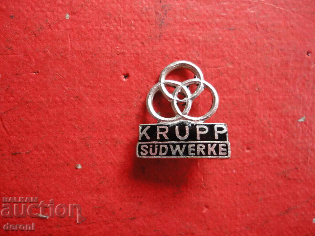 Krupp Sudwerke Badge Emblem with price 10.00 BGN | € 5.11