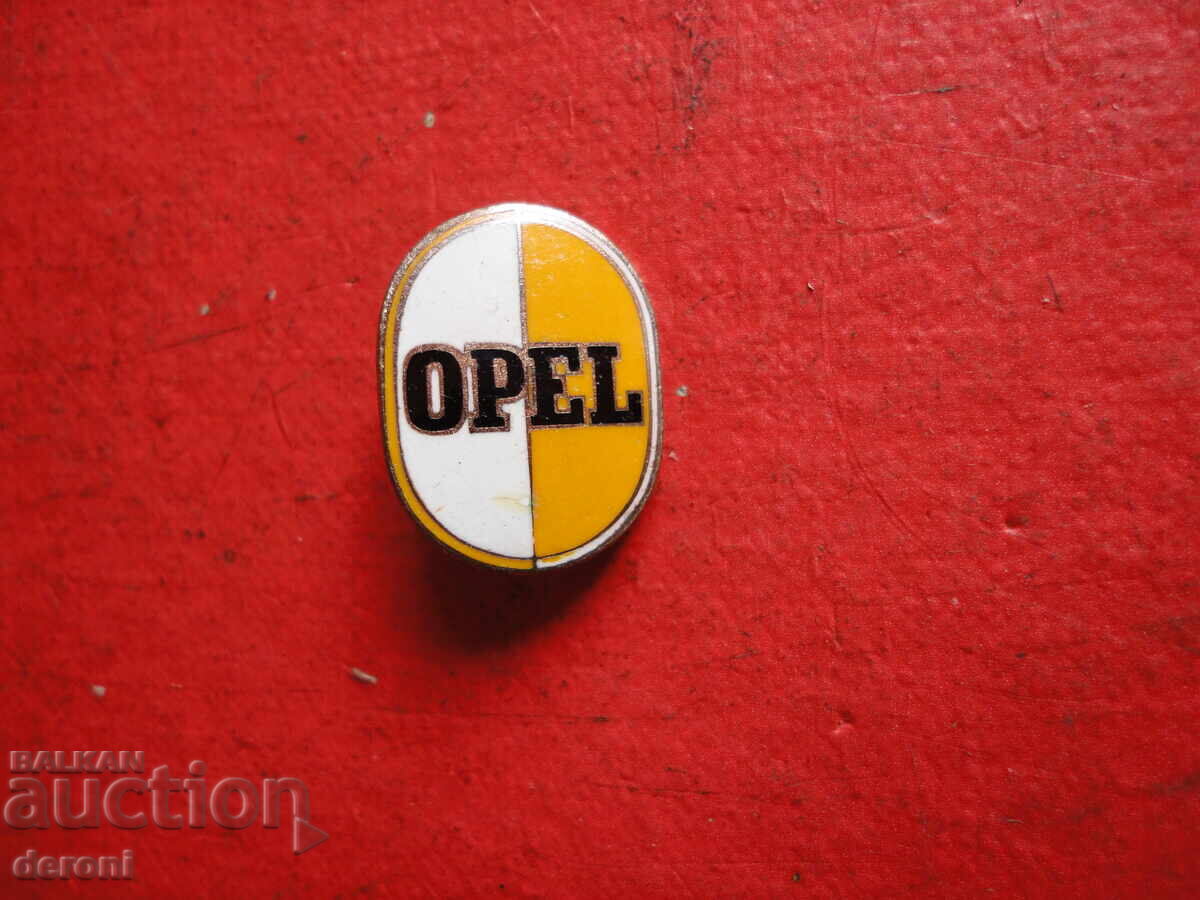 Avtomobilen znak znachka Opel s emayl - 6