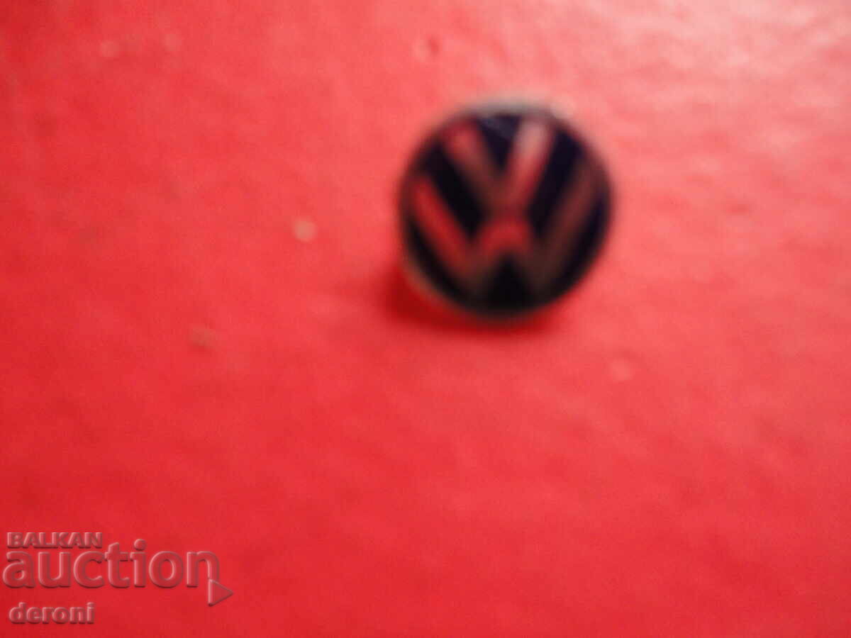 Large Car Badge Emblem Volkswagen WV with Enamel - 6