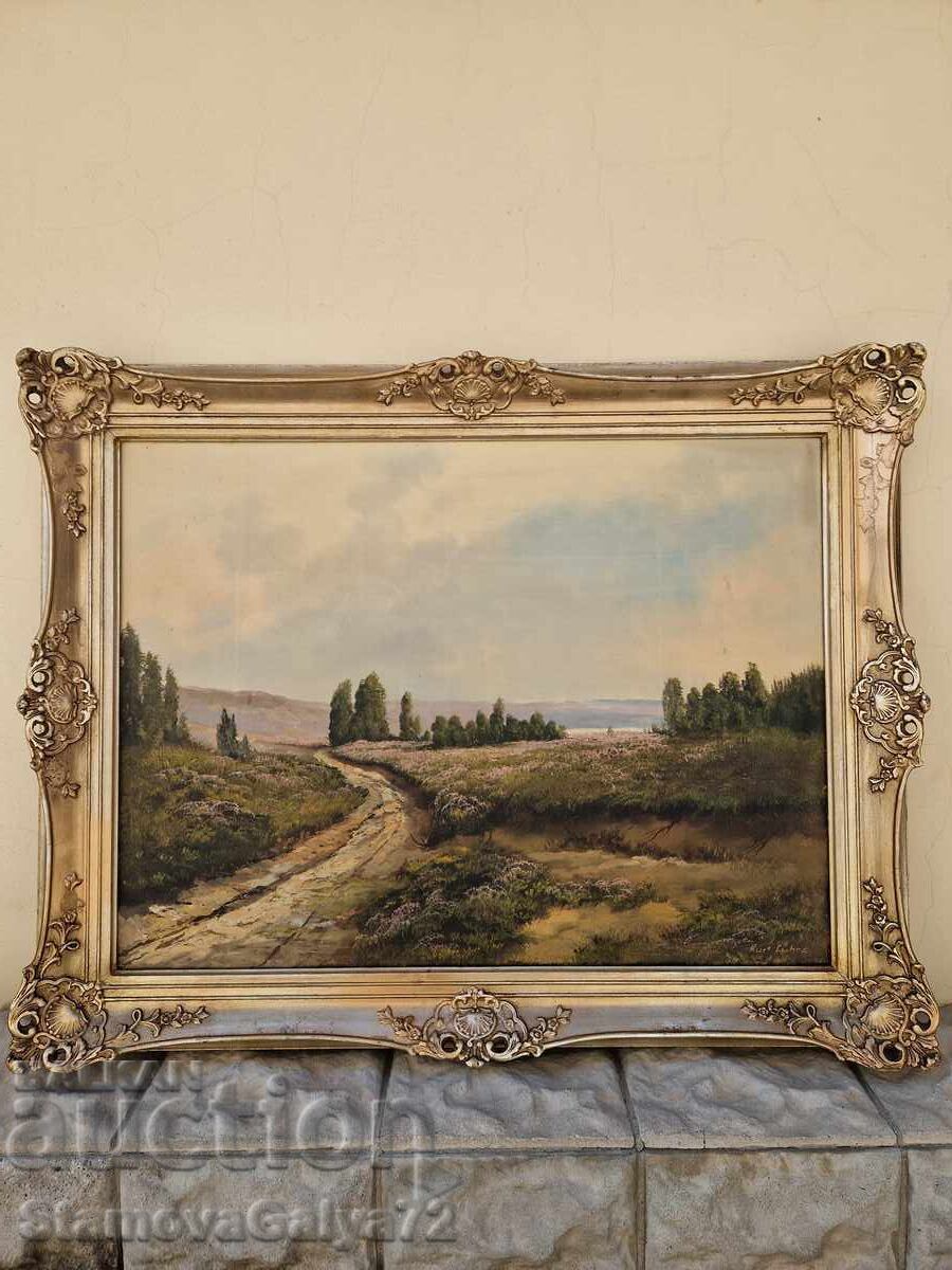 Auction Wonderful antique Dutch oil painting on canvas Auction Wonderful antique Dutch oil painting on canvas