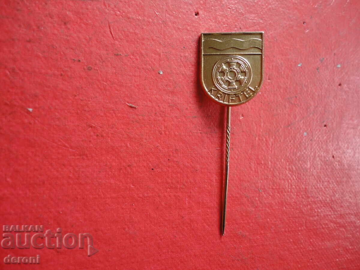 Semn german insignă Kriftel cu preț 5.00 BGN | € 2.56