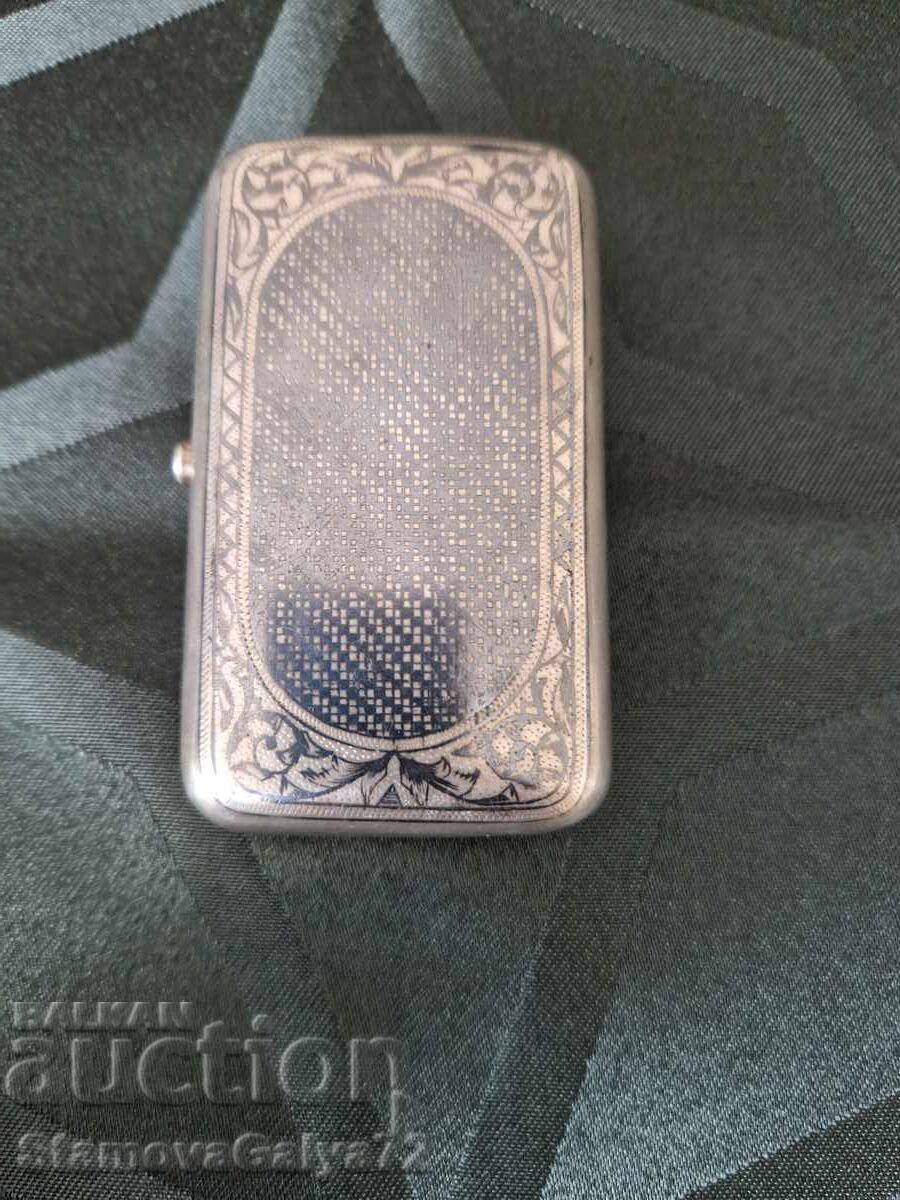 Delivery of Unique Russian silver tobacco box with niello, 84