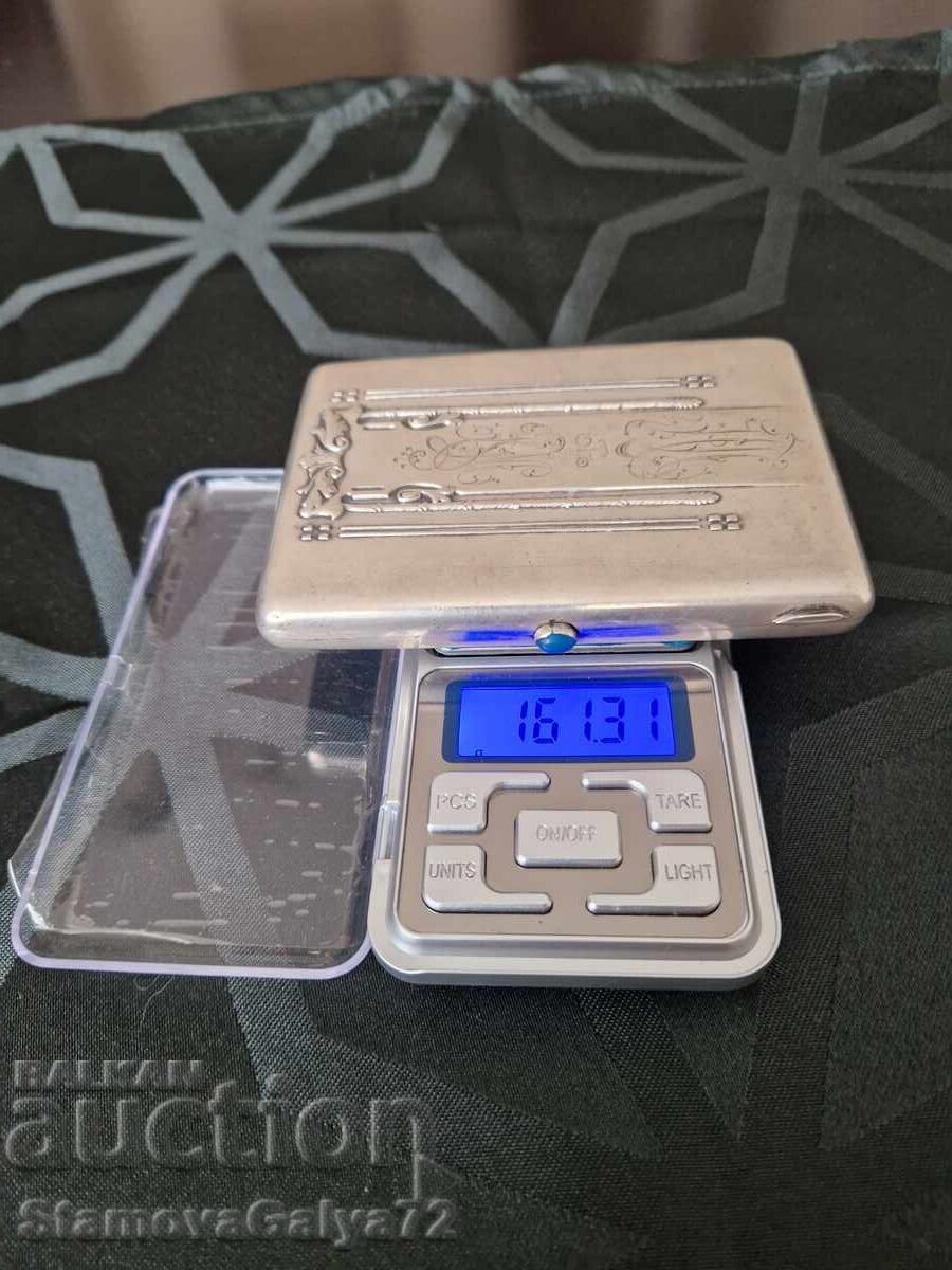 Εξαιρετικό ρωσικό ασημένιο κουτί για καπνό αντίκα 84