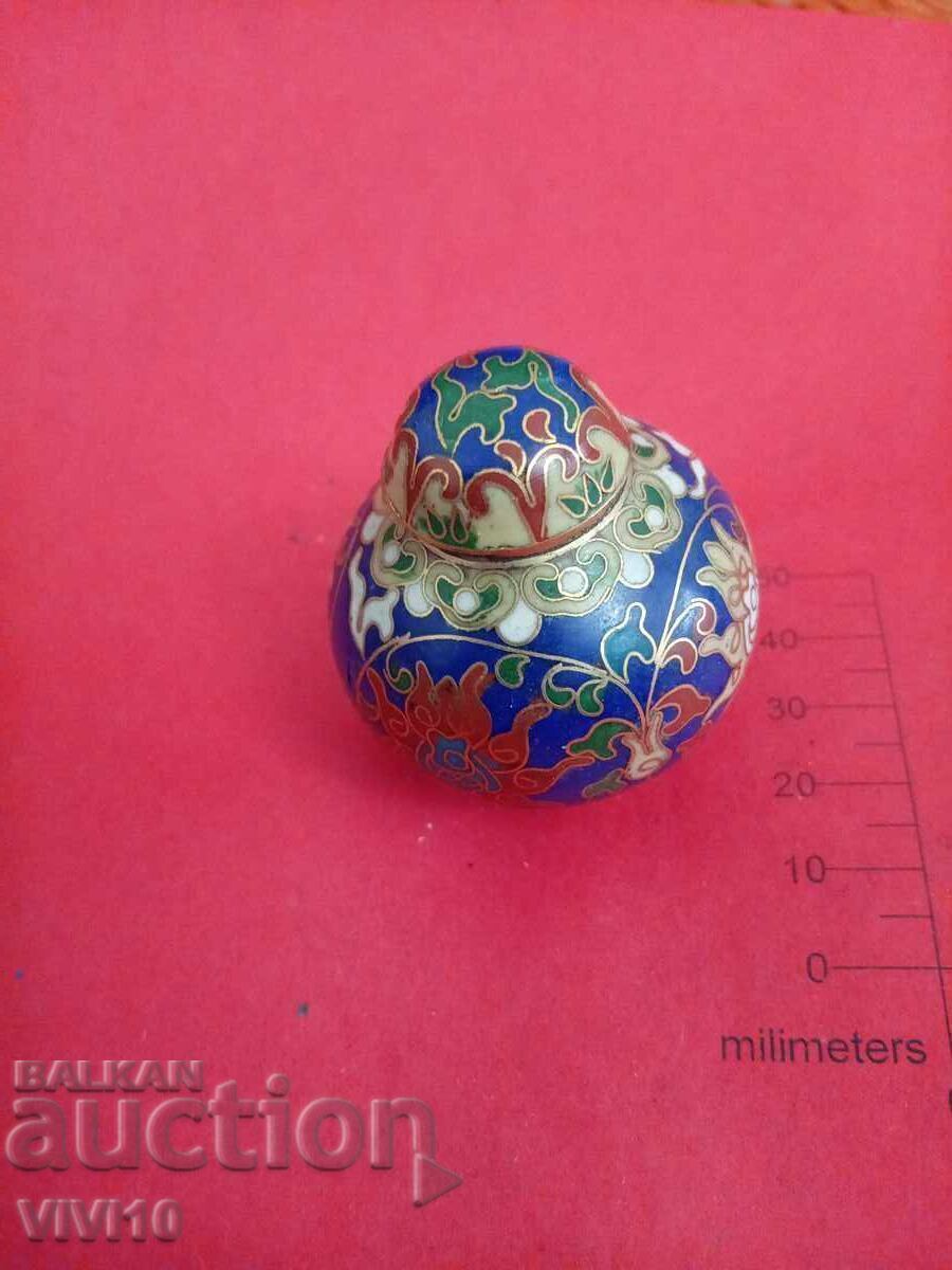 Antique Enamel Box, Cloisonné