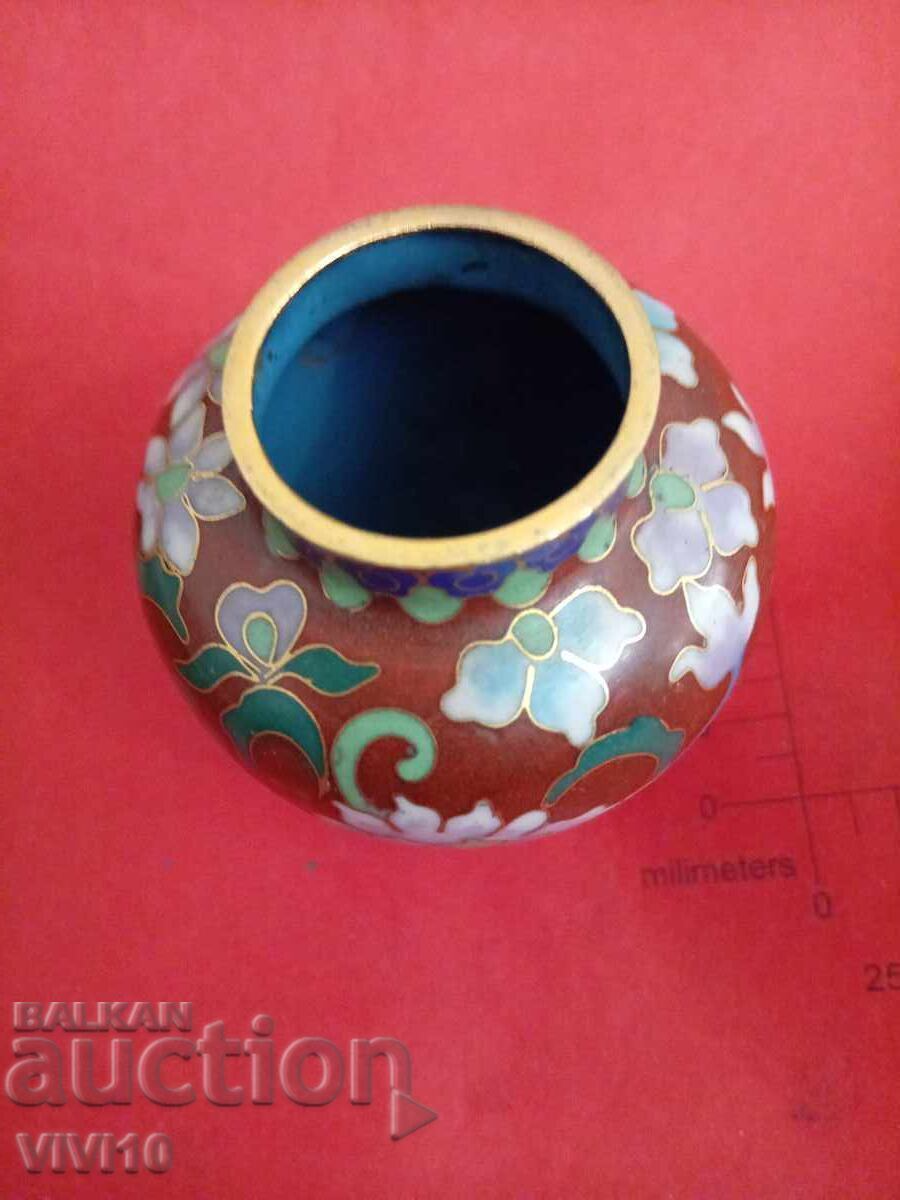 Αρχαίο βάζο με σμάλτο, cloisonné με τιμή 50.00 BGN | € 25.56