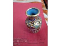 Antique enameled vase, cloisonné