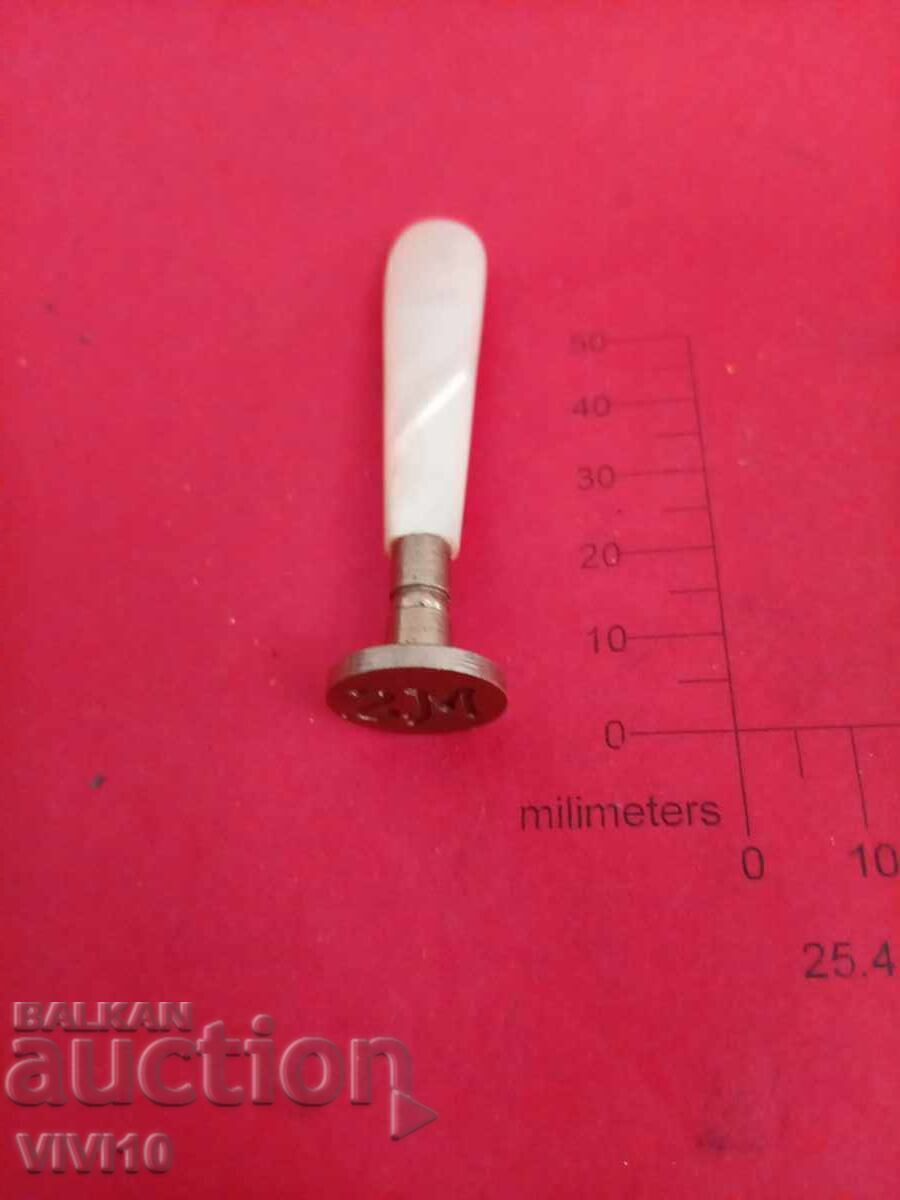 Αρχαία σφραγίδα, επάργυρος μπρούντζος και φίλντισι