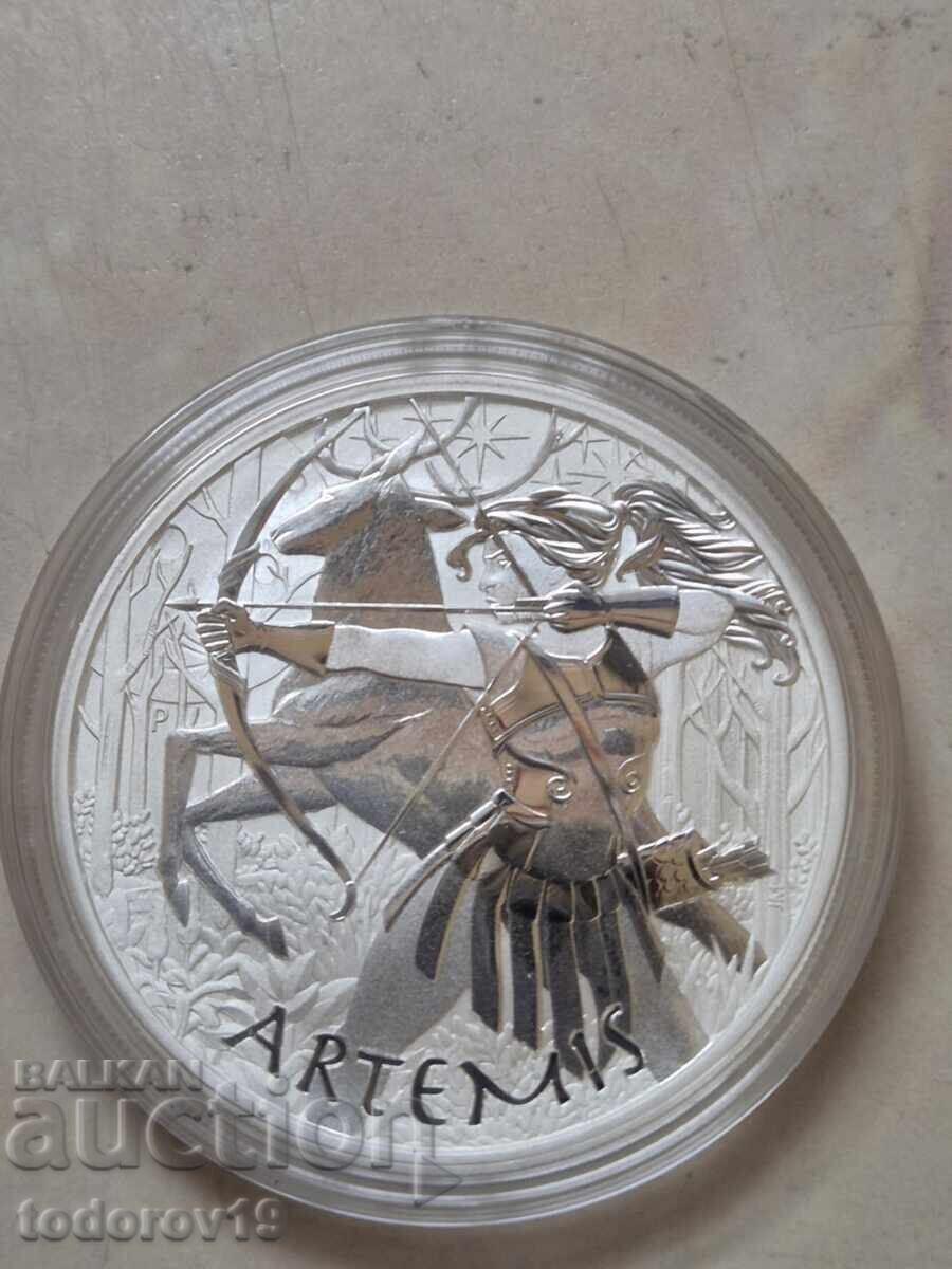 Licitație Argint 1 oz Zeii Olimpului - ARTEMIS 2023 Licitație Argint 1 oz Zeii Olimpului - ARTEMIS 2023