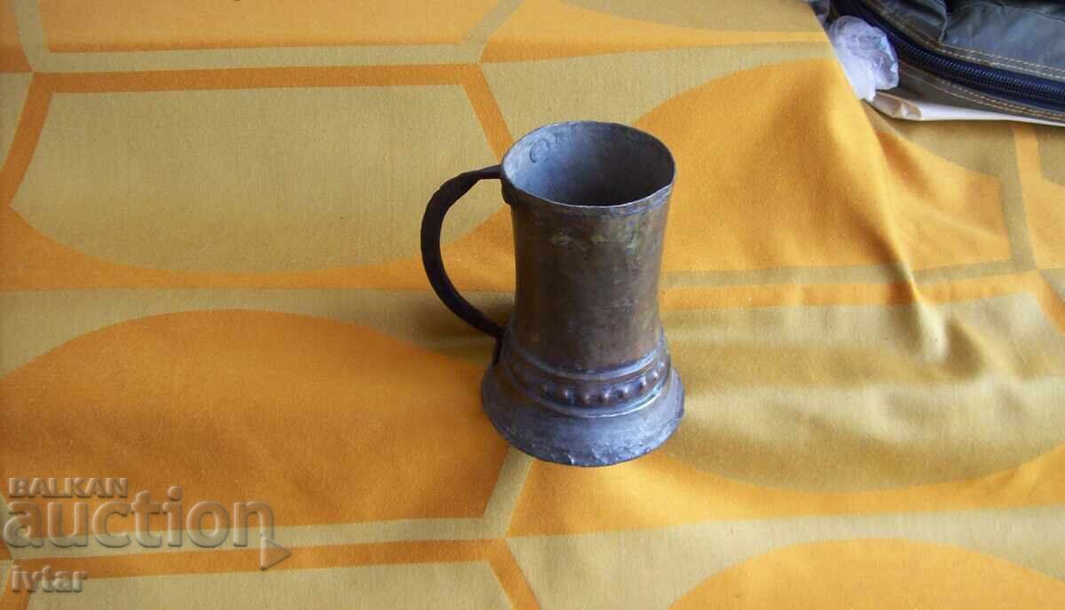 Vechi vas de cupru/aramă, cană, ceașcă - 2