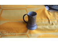 Παλιό χάλκινο/χάλκινο/δοχείο, κανάτα, φλιτζάνι - 2