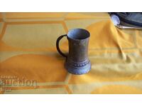 Παλιό χάλκινο/χάλκινο/δοχείο, κανάτα, φλιτζάνι - 2