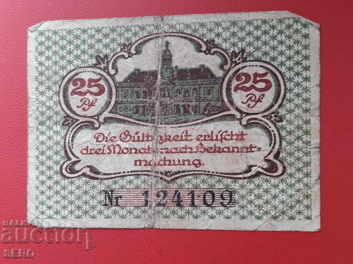 Banknote-Germany-Saxony-Magdeburg-25 Pfennig 1920 with price 0.50 BGN | € 0.26