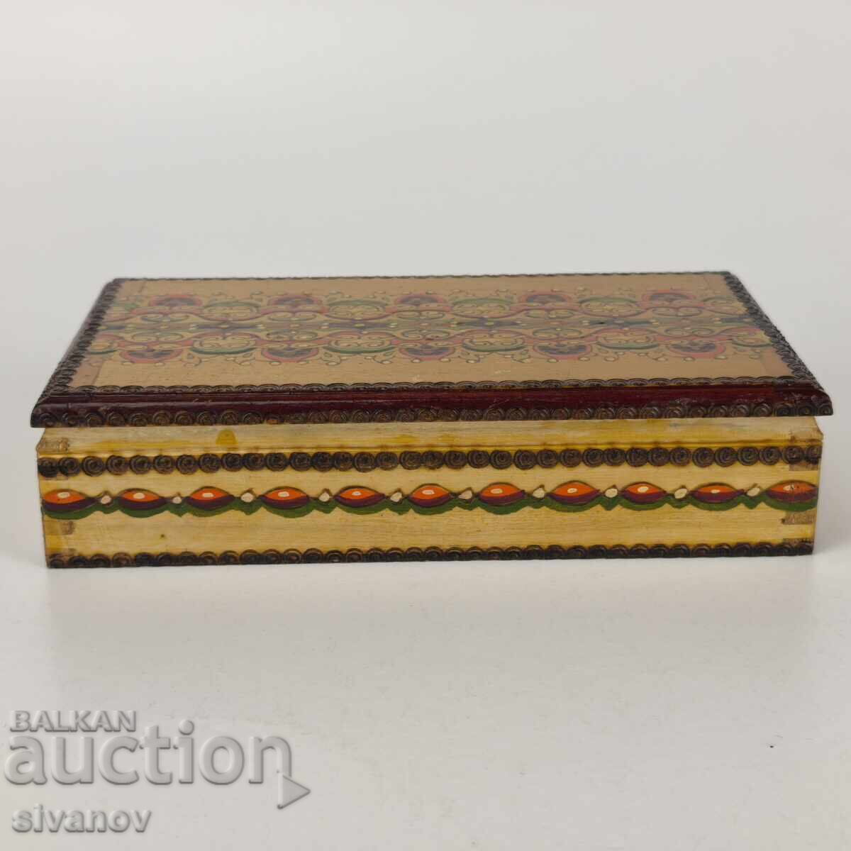 Old wooden cigarette box #5928 with price 24.99 BGN | € 12.78