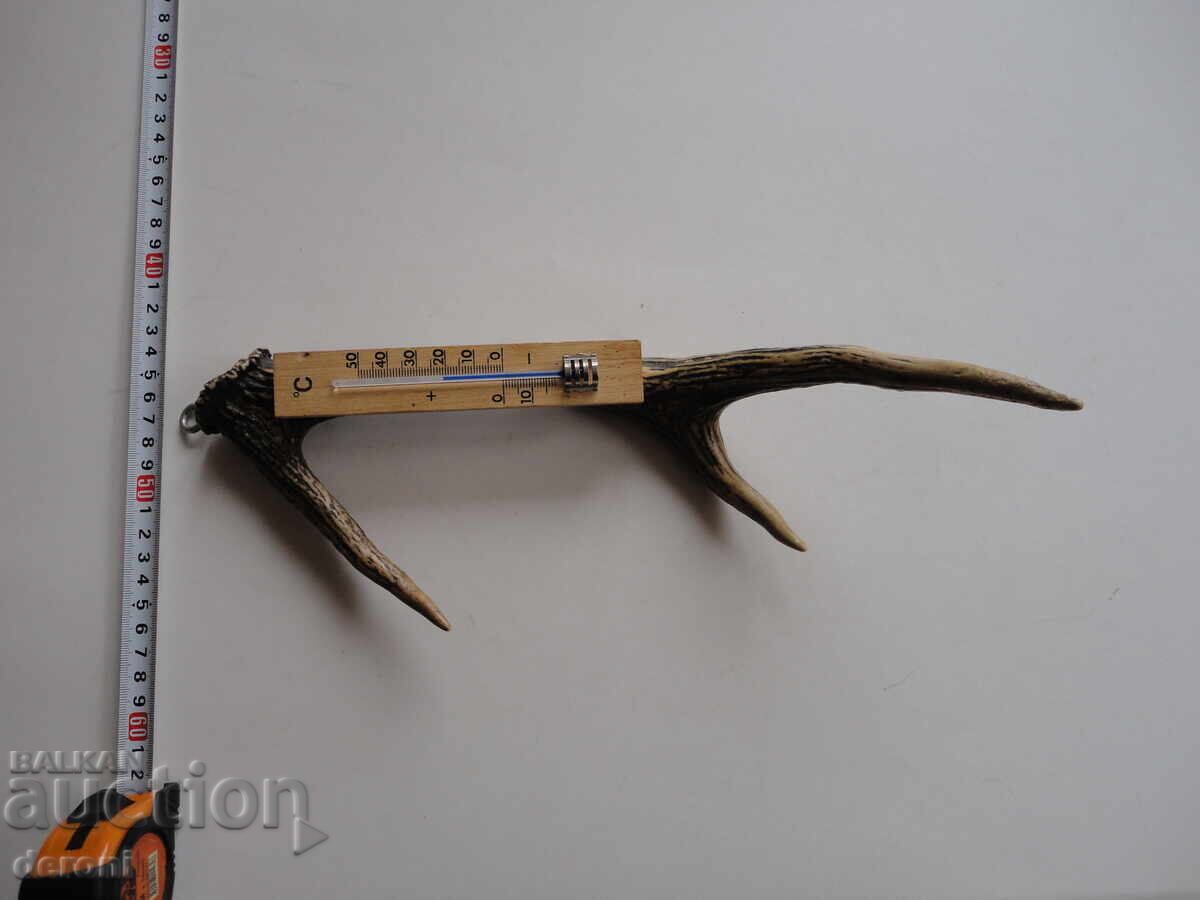 Termometru de vânătoare unic, din corn de cerb cu preț 50.00 BGN | € 25.56 Termometru de vânătoare unic, din corn de cerb cu preț 50.00 BGN | € 25.56