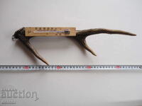 Termometru de vânătoare unic, din corn de cerb