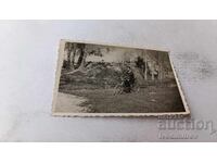 Photo Man with retro bicycle