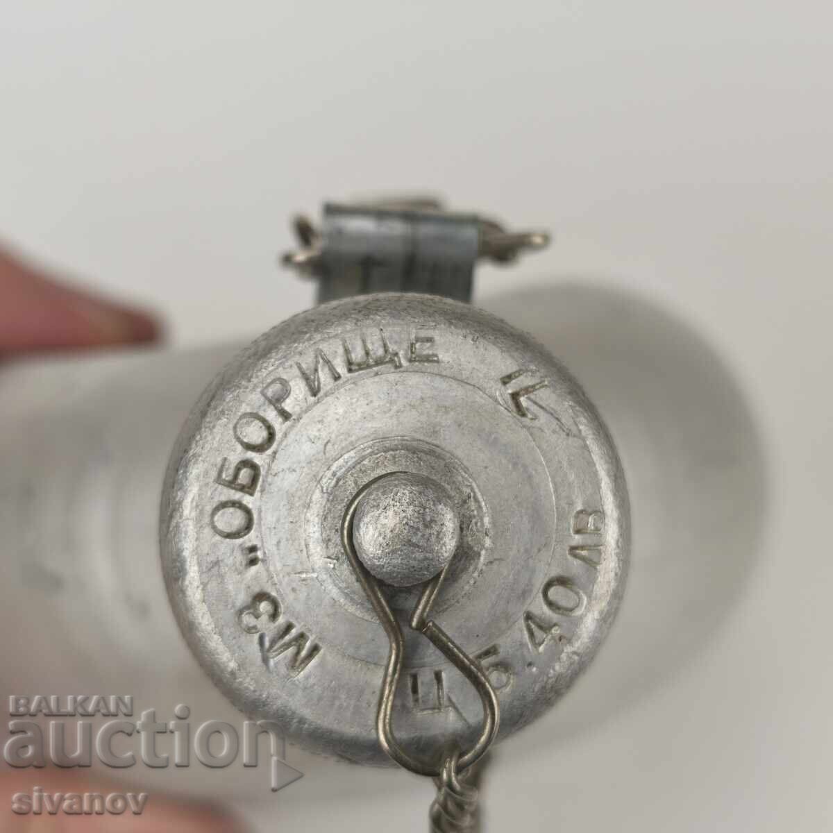 Old Bulgarian aluminum canteen 1 liter MZ Oborishte #5931 - 5 Old Bulgarian aluminum canteen 1 liter MZ Oborishte #5931 - 5