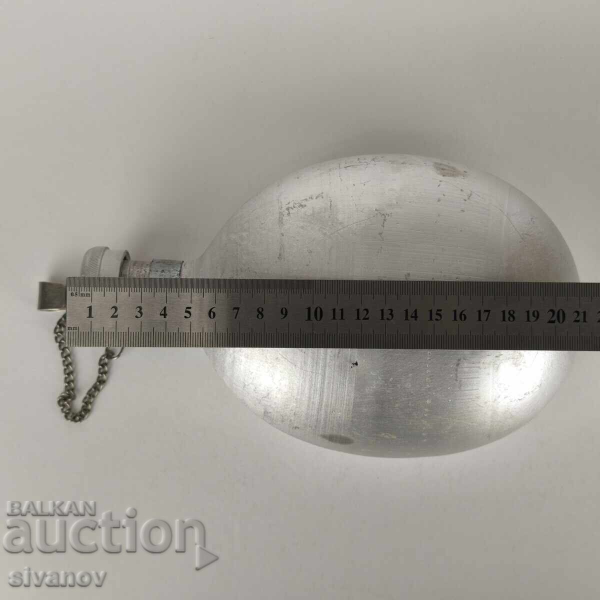 Παλιά βουλγάρικη αλουμινένια παγούρι 1 λίτρο ΜΖ Οborishte #5932 - 6 Παλιά βουλγάρικη αλουμινένια παγούρι 1 λίτρο ΜΖ Οborishte #5932 - 6