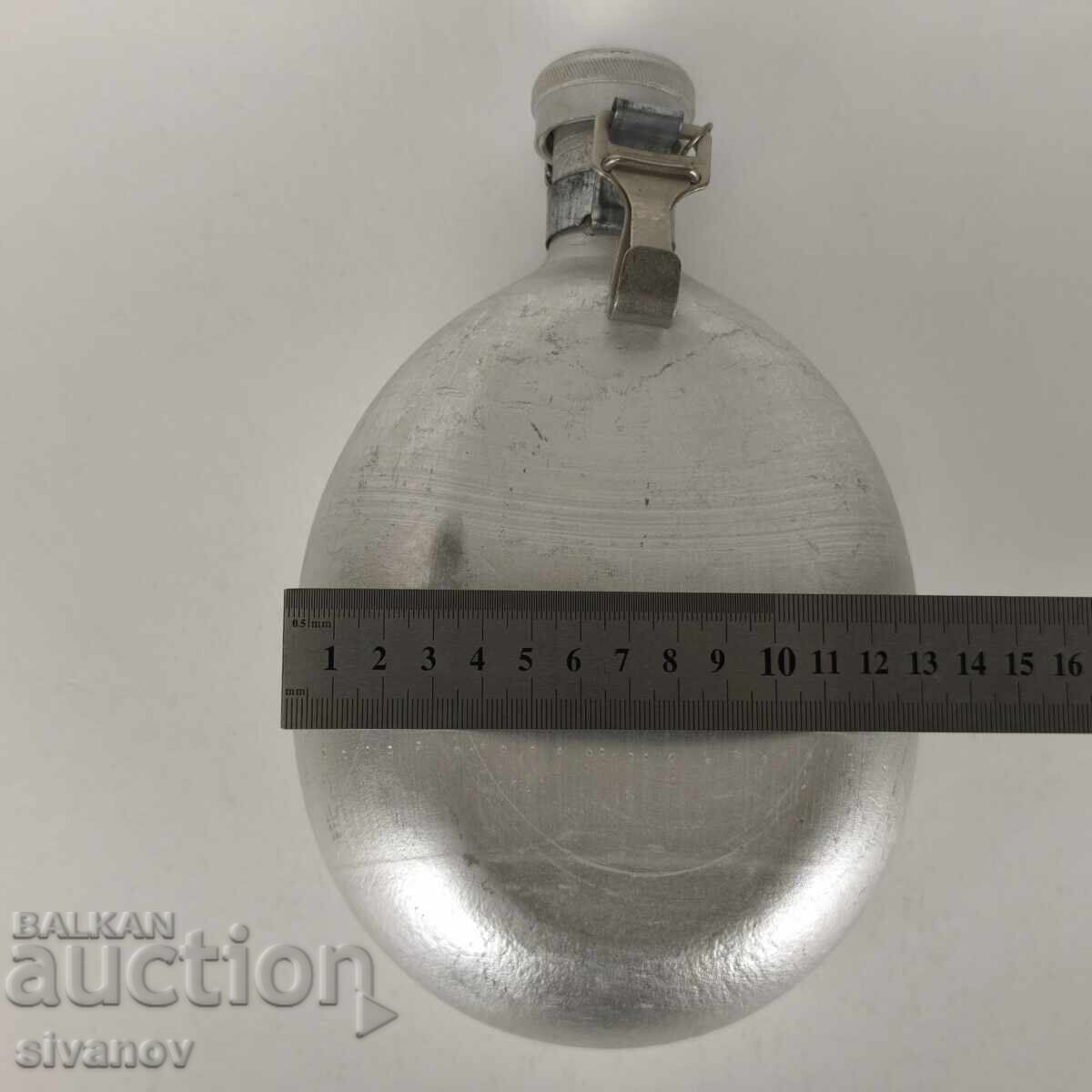 Παλιά βουλγάρικη αλουμινένια παγούρι 1 λίτρο ΜΖ Οborishte #5932 - 7 Παλιά βουλγάρικη αλουμινένια παγούρι 1 λίτρο ΜΖ Οborishte #5932 - 7