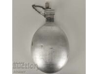 Παλιά βουλγάρικη αλουμινένια παγούρι 1 λίτρο ΜΖ Οborishte #5932