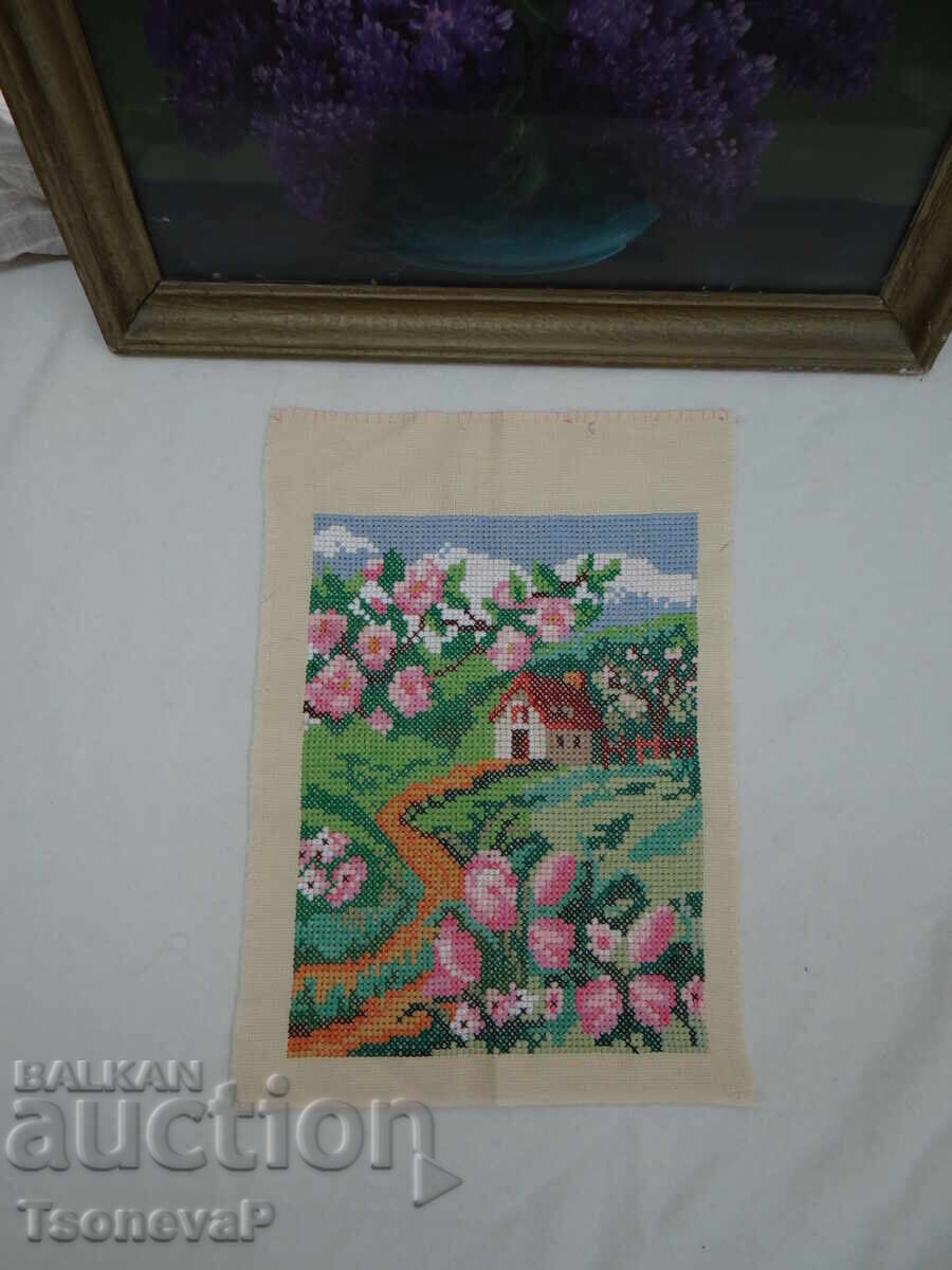 Κέντημα σε πανί παναμά με τιμή 5.00 BGN | € 2.56