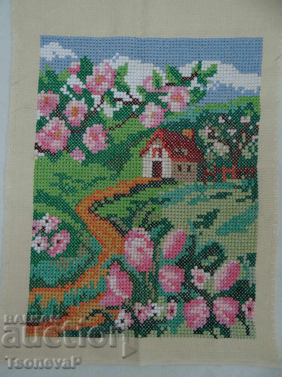 Δημοπρασία Κέντημα σε πανί παναμά