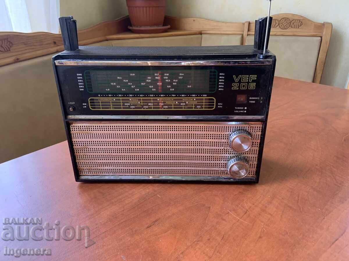 RADIO RADIOAPARAT "VEF 206" VEF 206 TRANZISTOR
