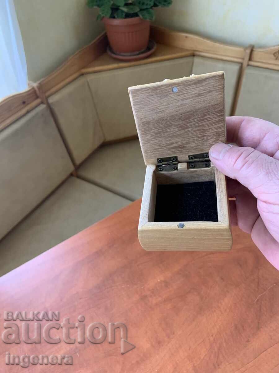 CUTIE PENTRU BIJUTERII LEMN LUCRARE MANUALĂ UNICAT - 7