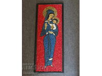 Mosaic on fiberboard