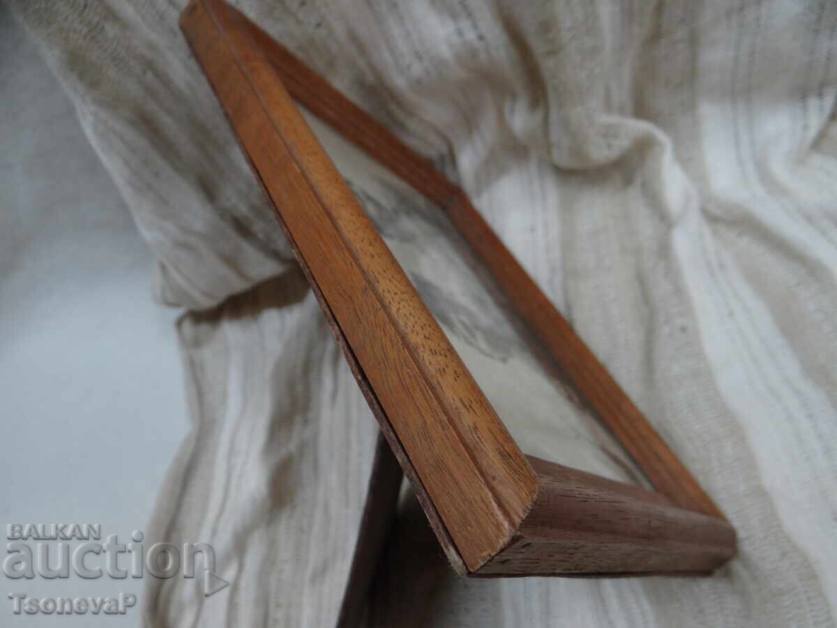 Rama foto veche din lemn - 6