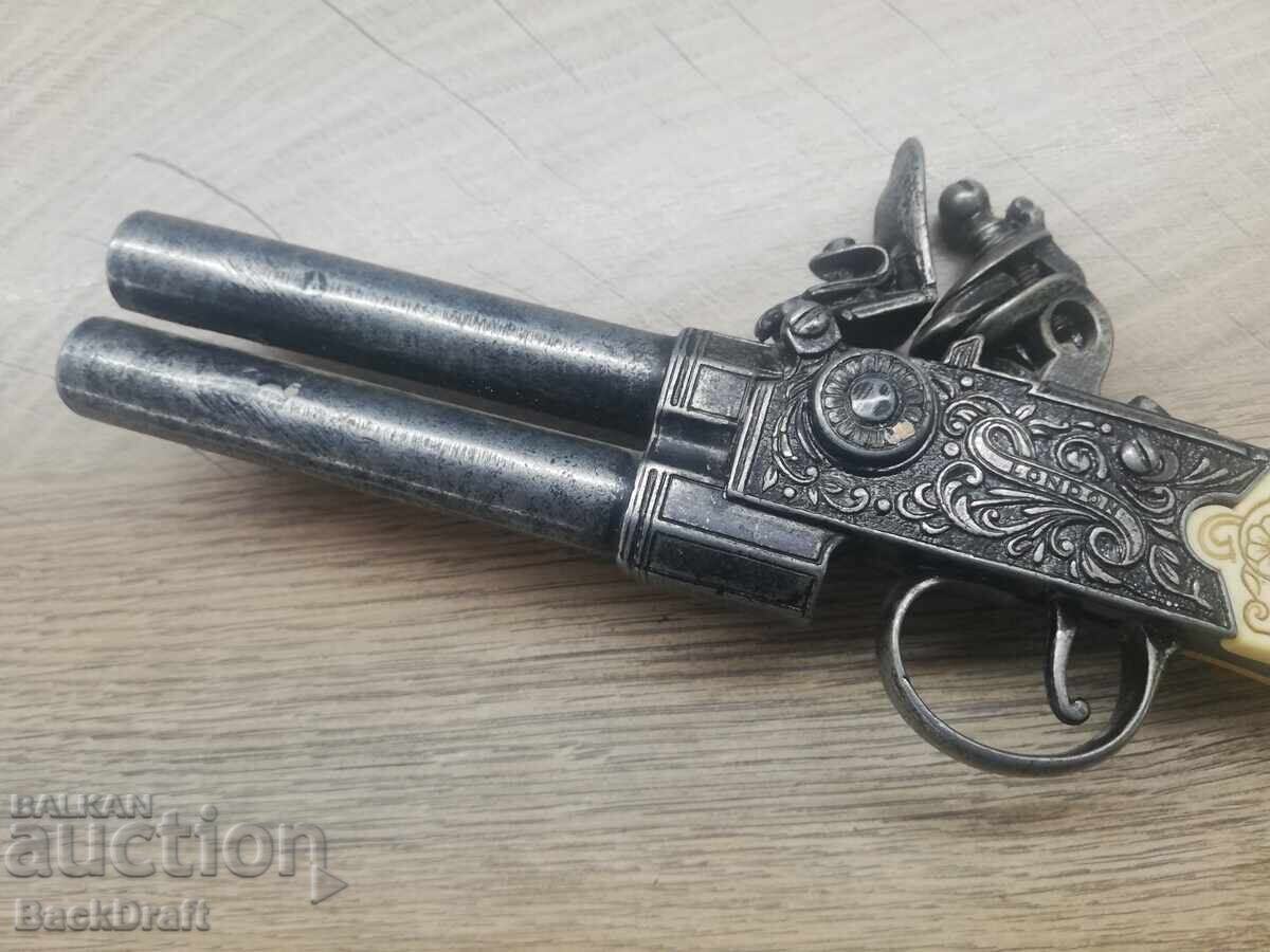 Αντίγραφο πιστόλι με πυρίτιδα διπλού κάννης, περίστροφο - 6