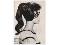 Cartolina poștală cu autograf de la Branimira Antonova /ds1429