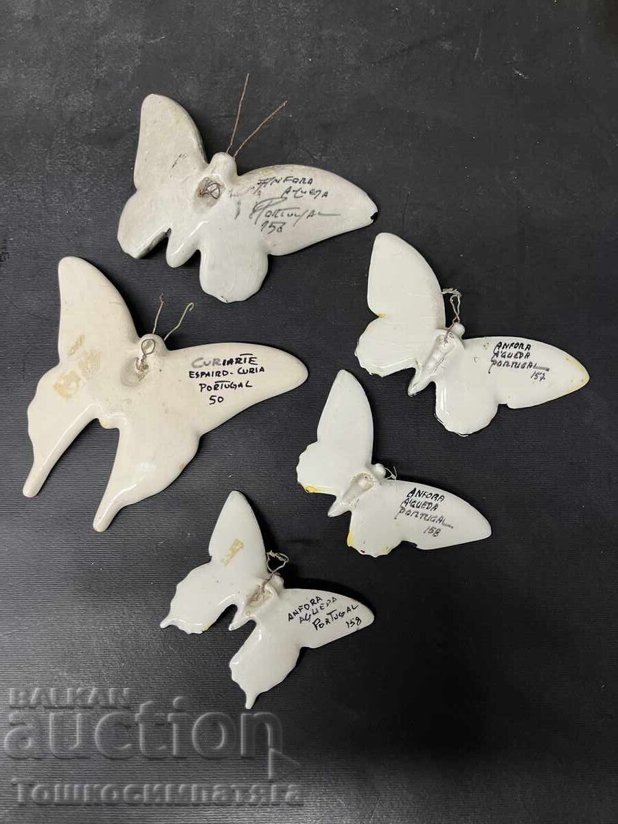 Fluturi din porțelan pentru decorarea peretelui - 6