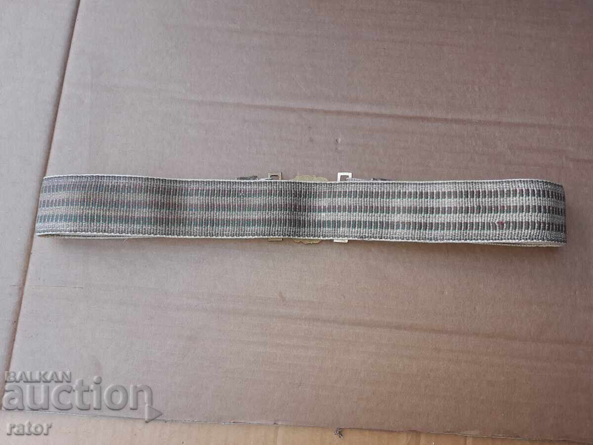 Сърмен параден офицерски колан - БНА , НРБ , униформа - 5