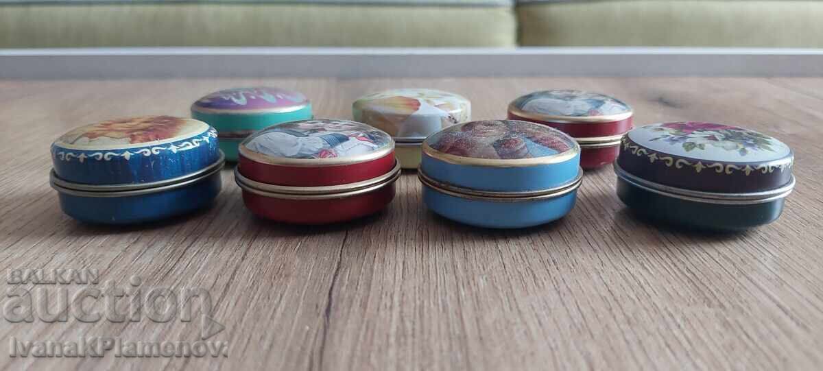 Vintage metal boxes, 7 pieces for connoisseurs with price 30.00 BGN | € 15.34