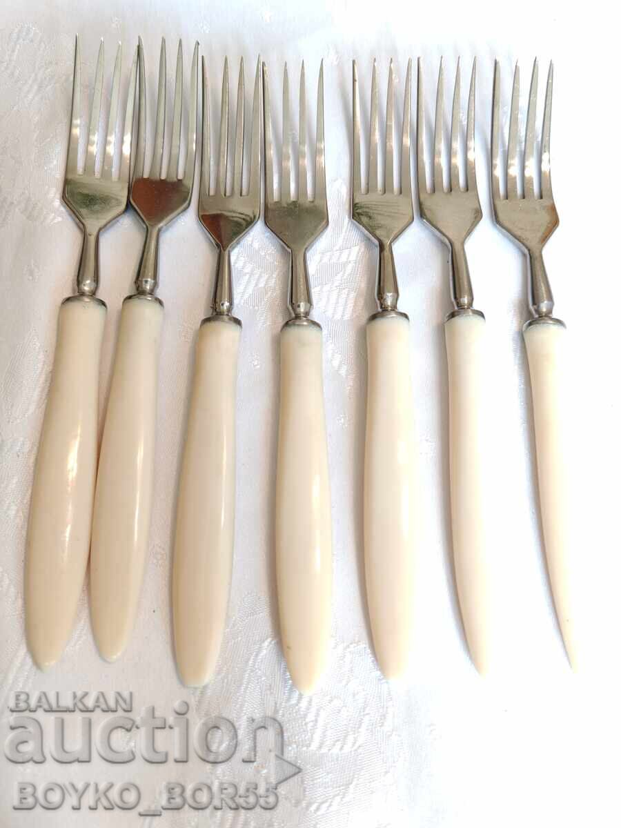Auction  Brand New Russian USSR Socialistic Forks and Knives 1970s, 14 pcs