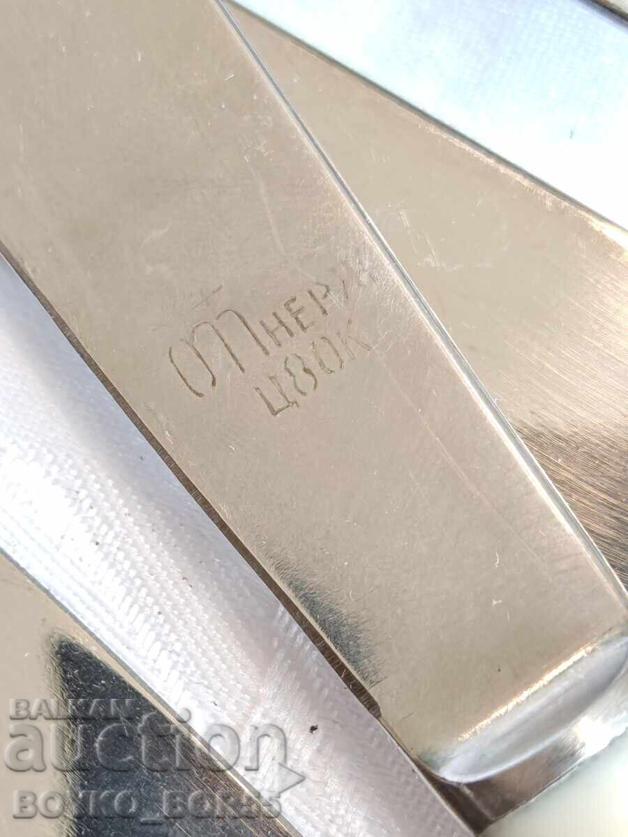 Brand New Russian USSR Socialistic Forks and Knives 1970s, 14 pcs - 5