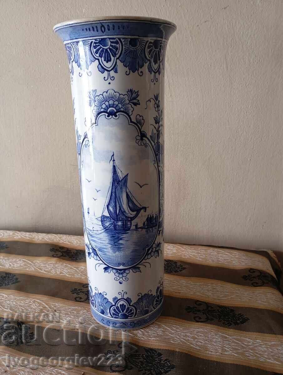 Стара порцеланова ваза блу делф