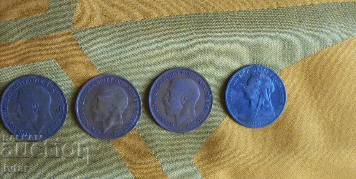 Lot of old coins - Great Britain - 6