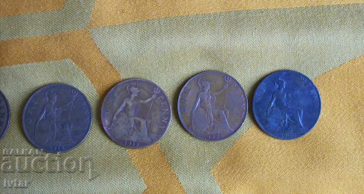 Lot of old coins - Great Britain - 7