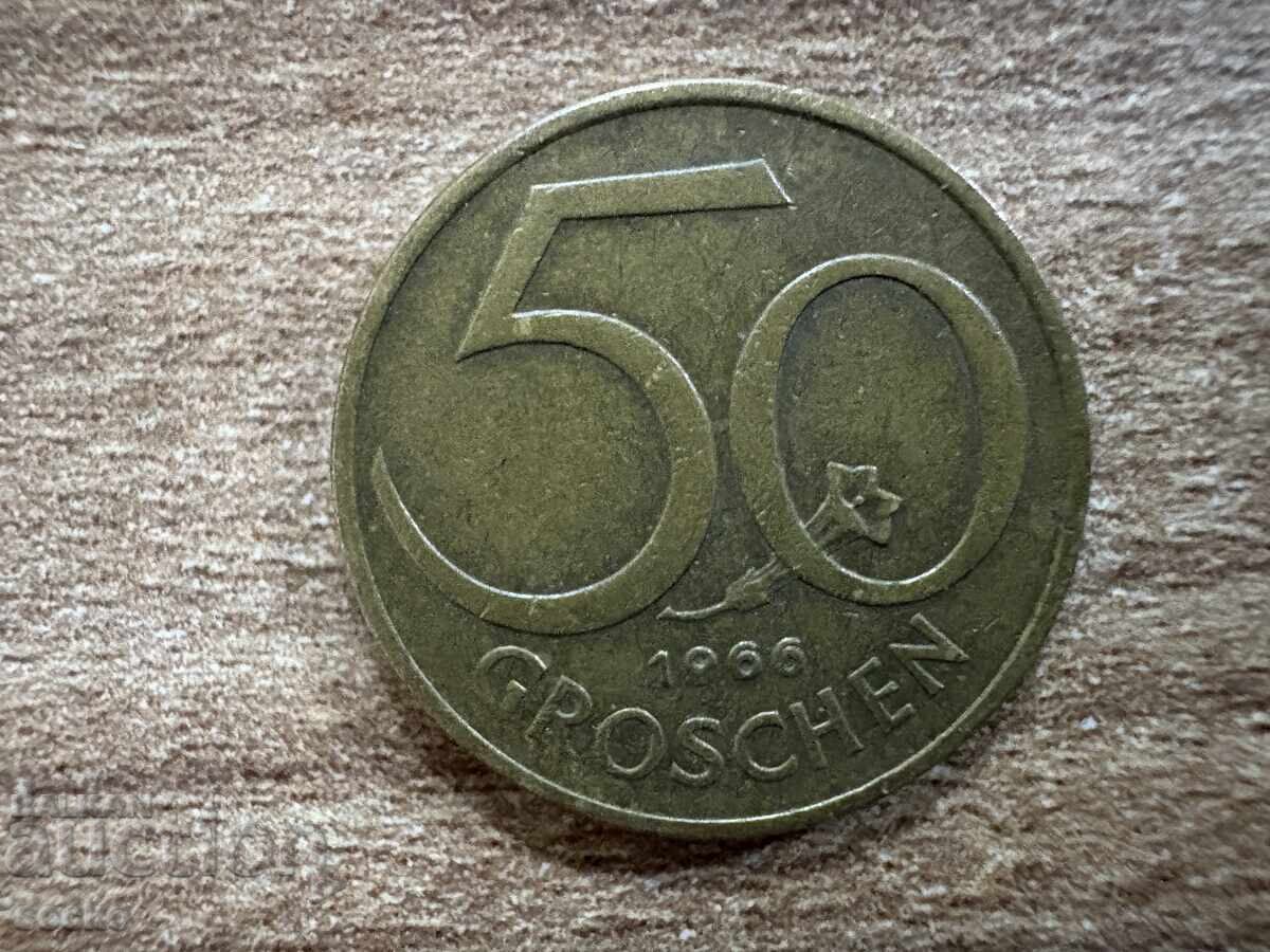 Австрия - 50 гроша (1966)